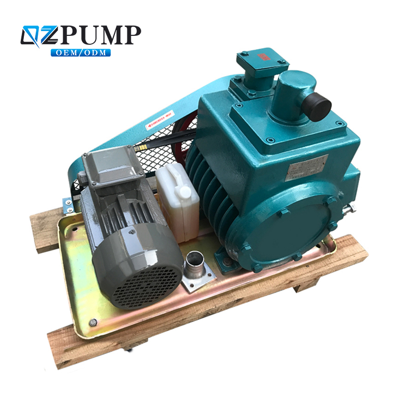 2X Series Belt Driven Double Stage Oil Sealed Rotary Vane Vacuum Pump, Industrial High Vacuum Pump for Vacuum Coating, Metallurgy, Chemical, Vacuum Drying, Can Be Used As Fore Pump for Roots Pump