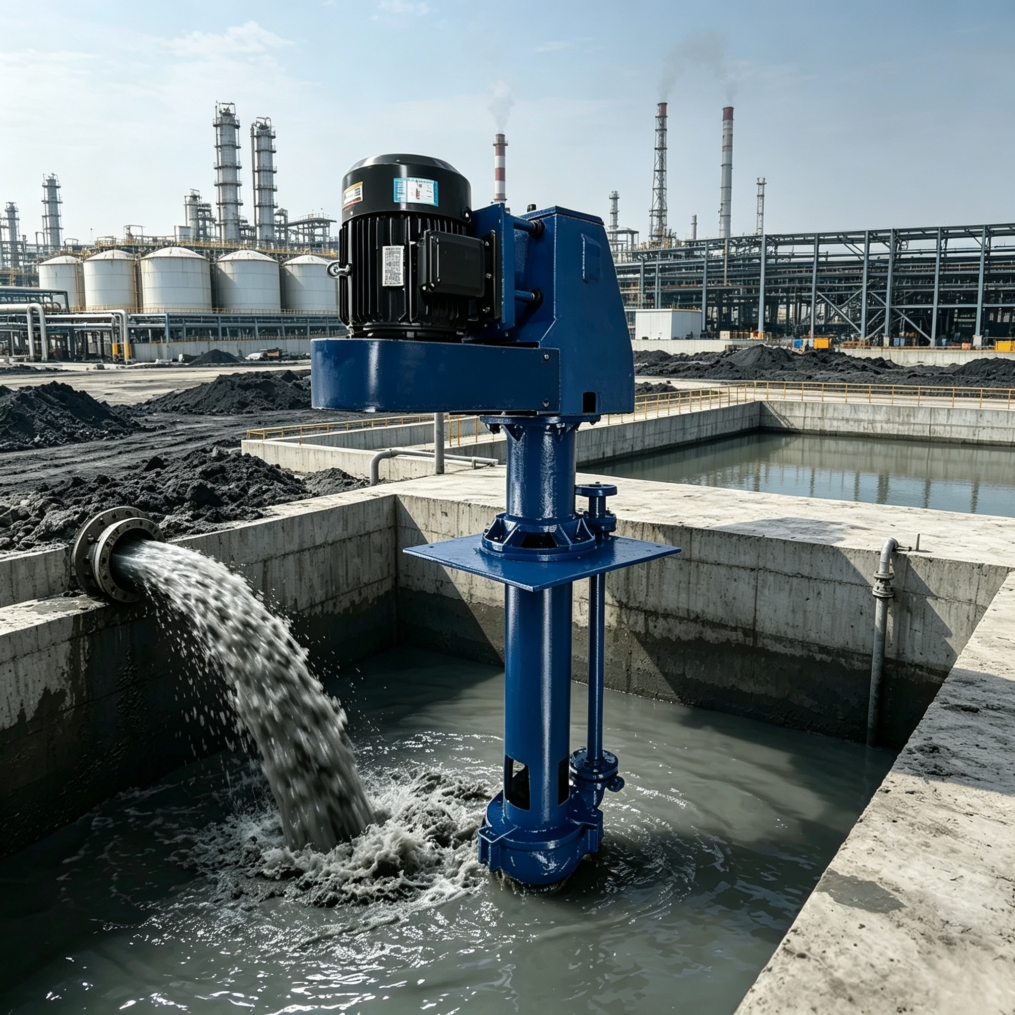 SP Vertical Sump Slurry Pump | Dry-Run Tolerant & Low Liquid Level Working Pump